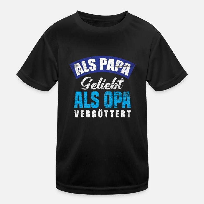 Opa Papa Bester Opa Kinder Funktions-T-Shirt