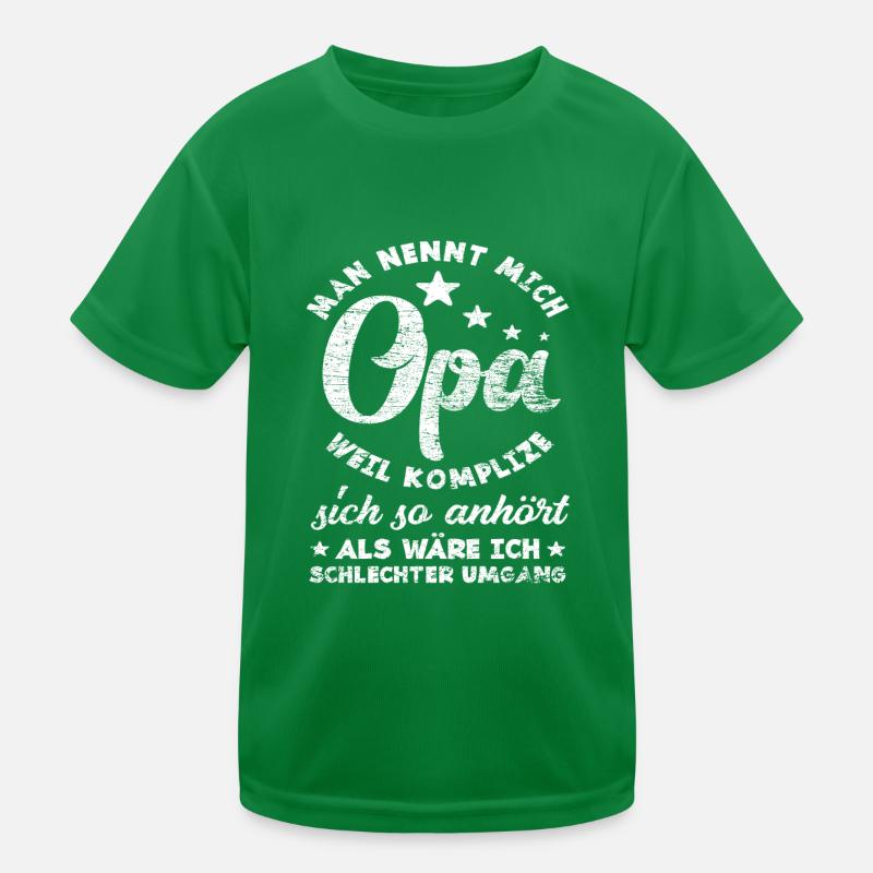Opa Komplize Spruch Enkel Kinder Funktions-T-Shirt
