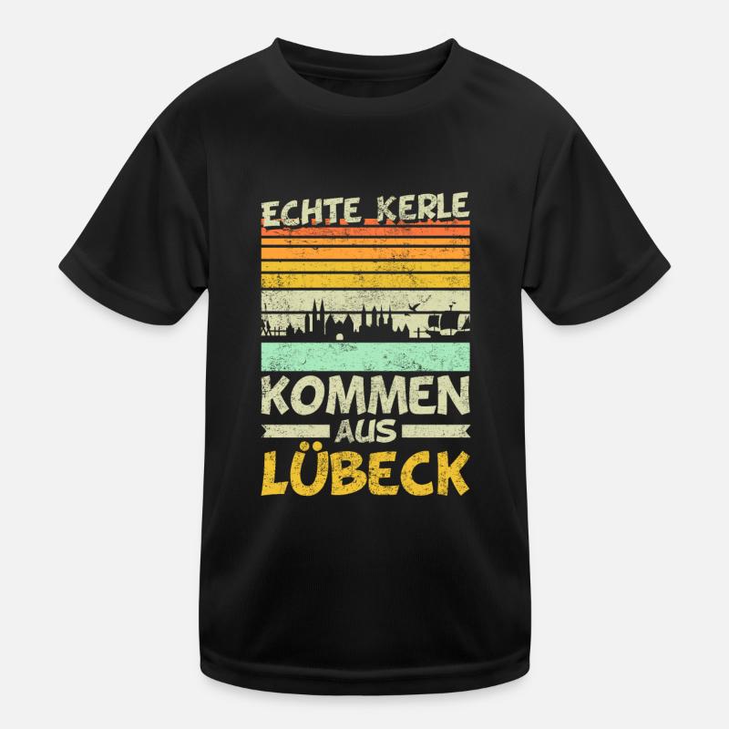 Lübeck | Lustige Männer Geschenke Kinder Funktions-T-Shirt