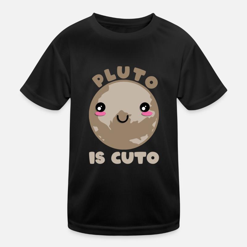 Pluto Is Cuto - Pluto Planet Weltraum Niedlich Kinder Funktions-T-Shirt