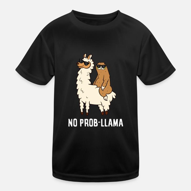 Pas de prob-lama Mignon Pas de lama prob lama T-shirt sport Enfant