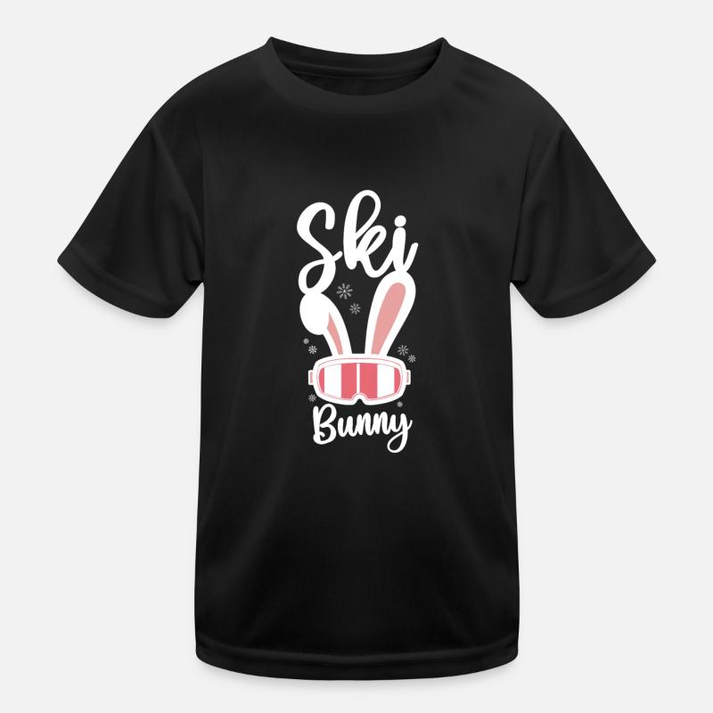 Ski Skiing Ski Kinder Funktions-T-Shirt
