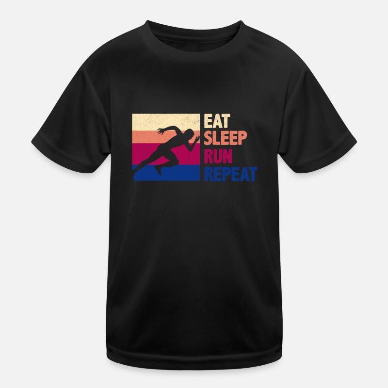 Lustiges Laufen Läufer Lauf Geschenk Kinder Funktions-T-Shirt
