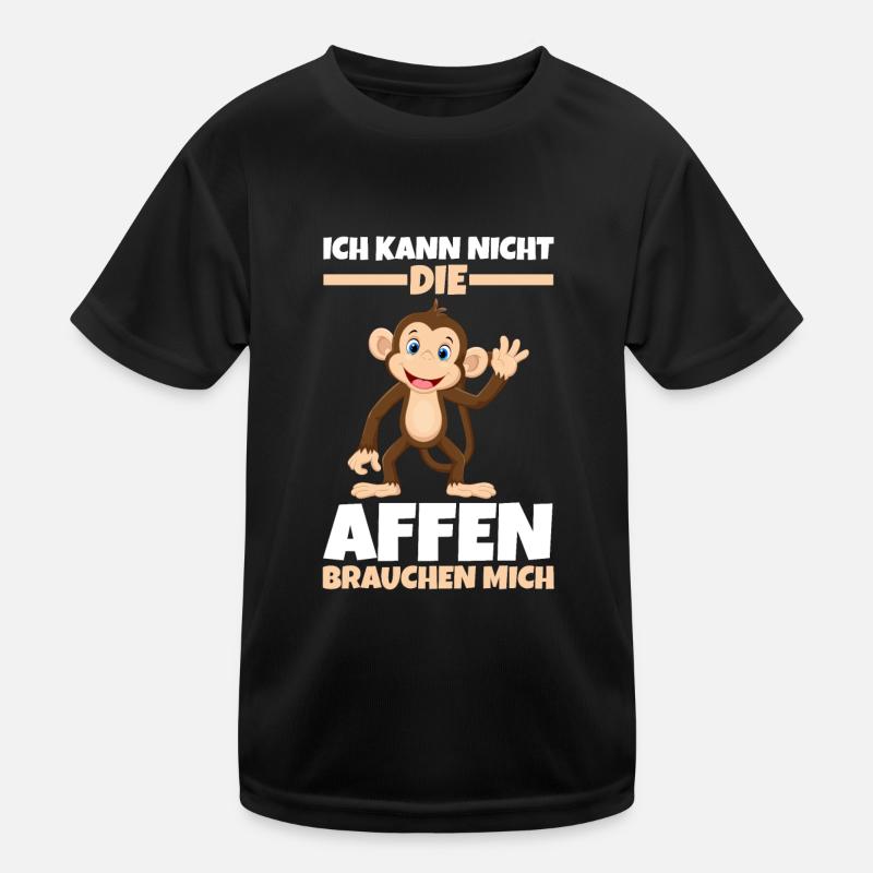 Affe Affen Dschungel Kinder Funktions-T-Shirt