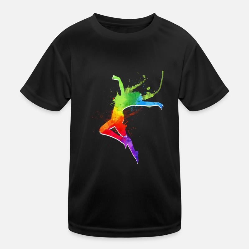 fille dansante heureuse T-shirt sport Enfant