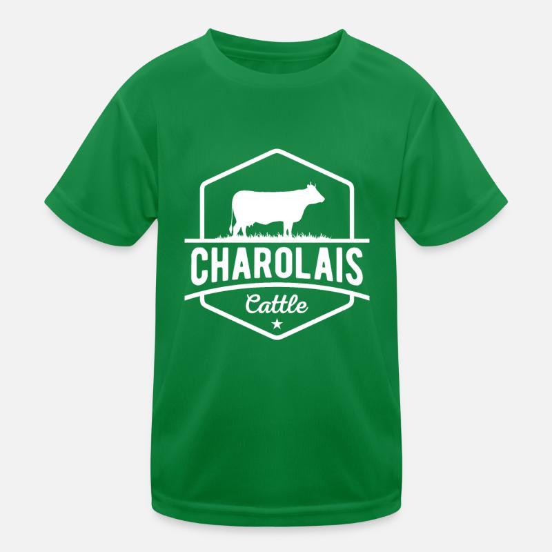 Éleveurs de vaches - Bovins charolais T-shirt sport Enfant