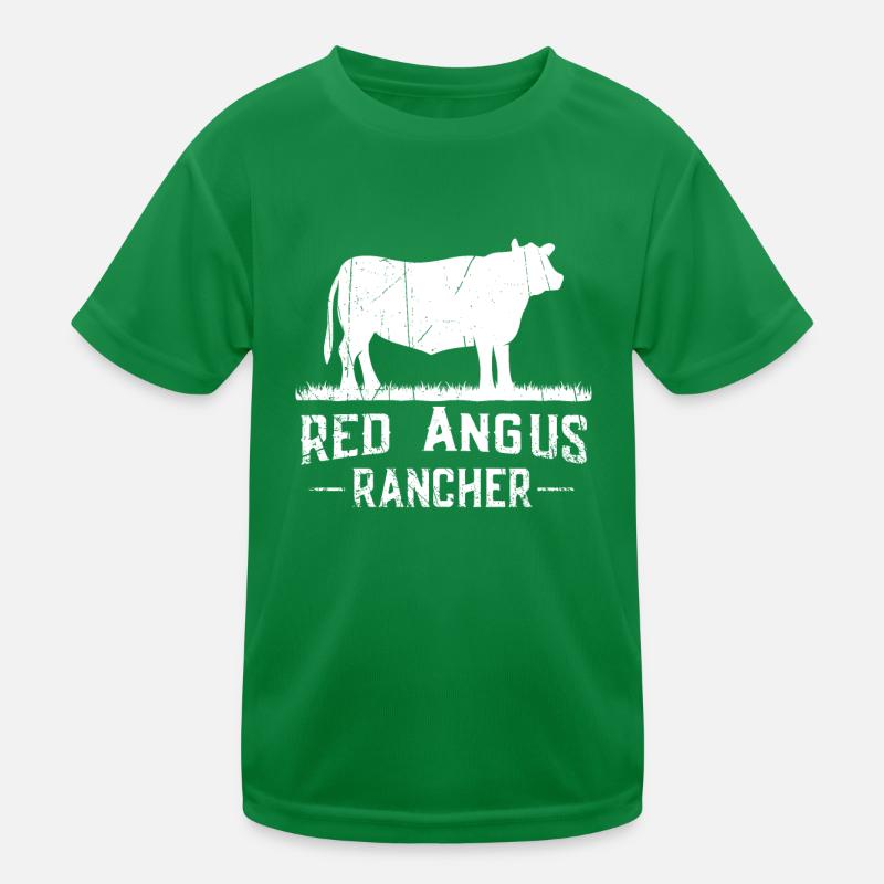 Red Angus Rancher - Éleveur de vaches T-shirt sport Enfant