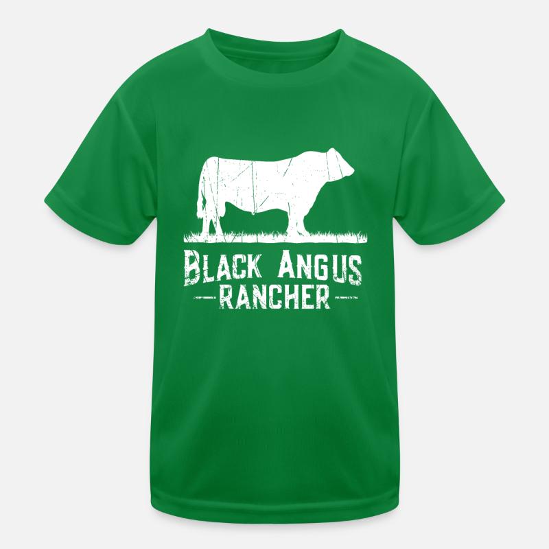 Black Angus Rancher - Éleveur de vaches T-shirt sport Enfant