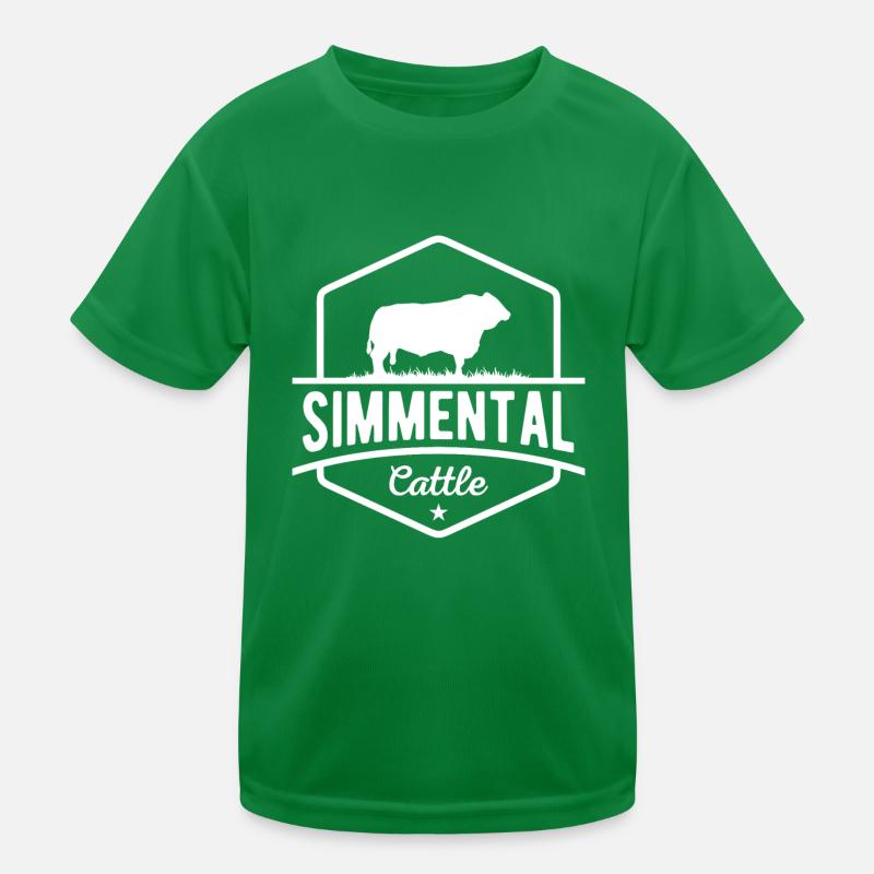 Éleveurs de vaches - Bovins du Simmental T-shirt sport Enfant