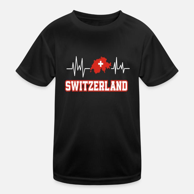 Schweiz Kinder Funktions-T-Shirt