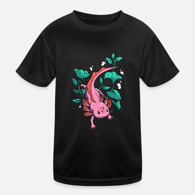 Axolotl Salamander Kinder Funktions-T-Shirt