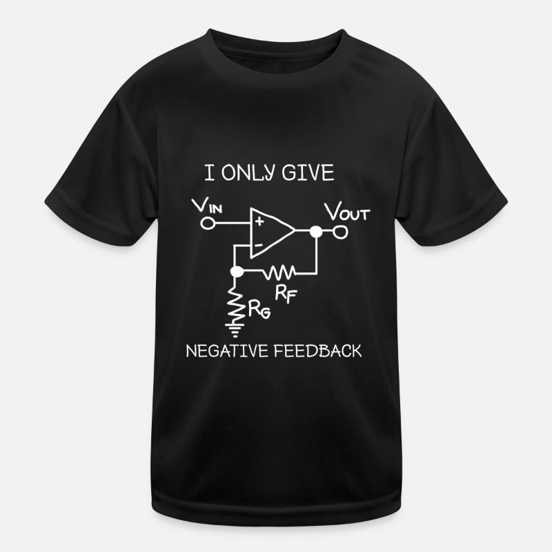 Rétroaction négative Tension de courant positive T-shirt sport Enfant