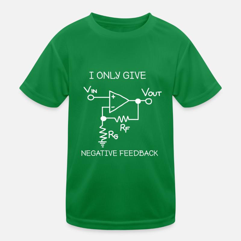 Negative Feedback Strom Spannung Positiv Kinder Funktions-T-Shirt