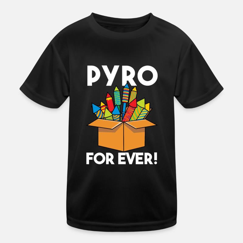 Pyro For Ever Kids Functional T-Shirt