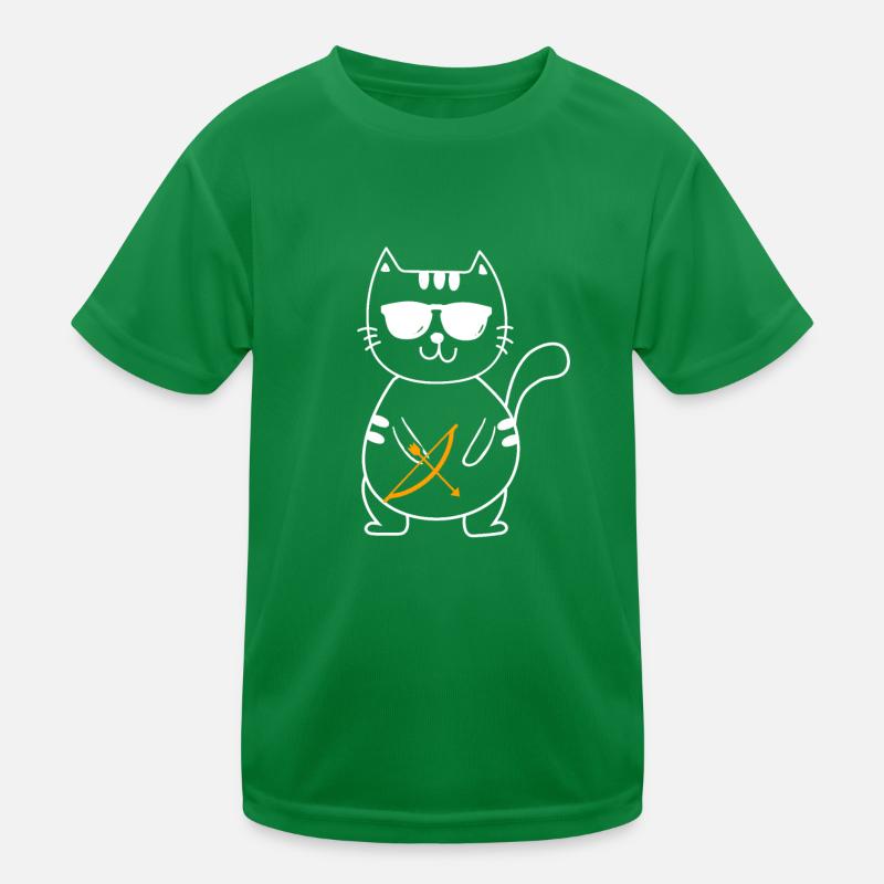 Bogenschütze Bogensport Pfeil Bogen Bogenschießen Kinder Funktions-T-Shirt