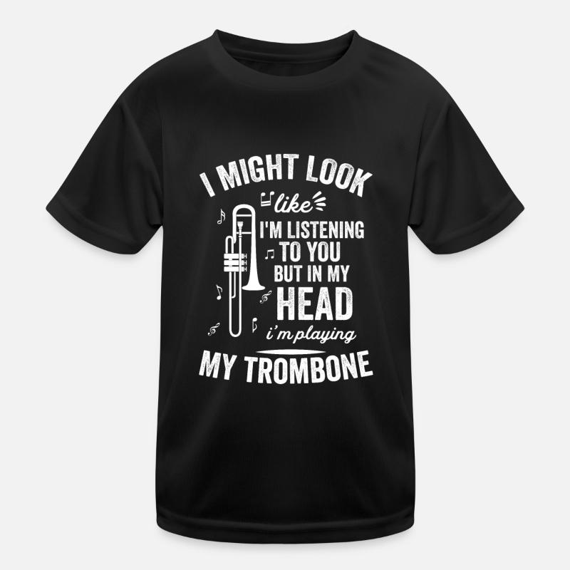 Ich Sehe Aus, Als Ob Ich Posaune Höre Kinder Funktions-T-Shirt