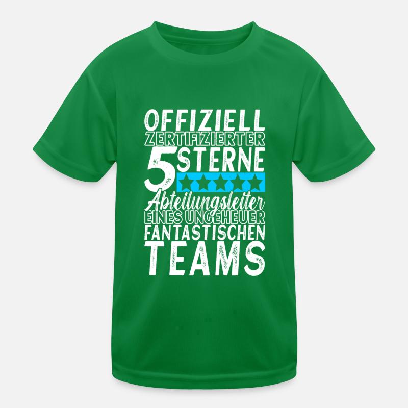 Chef Boss Abteilungsleiter Geschenk Kinder Funktions-T-Shirt