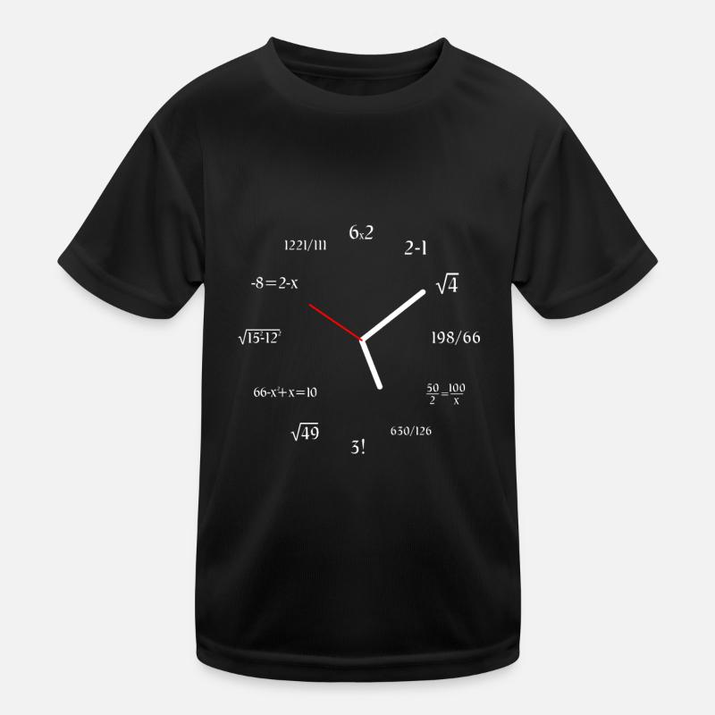 Math Clock Funny Mathematics Clock Meme Kinder Funktions-T-Shirt