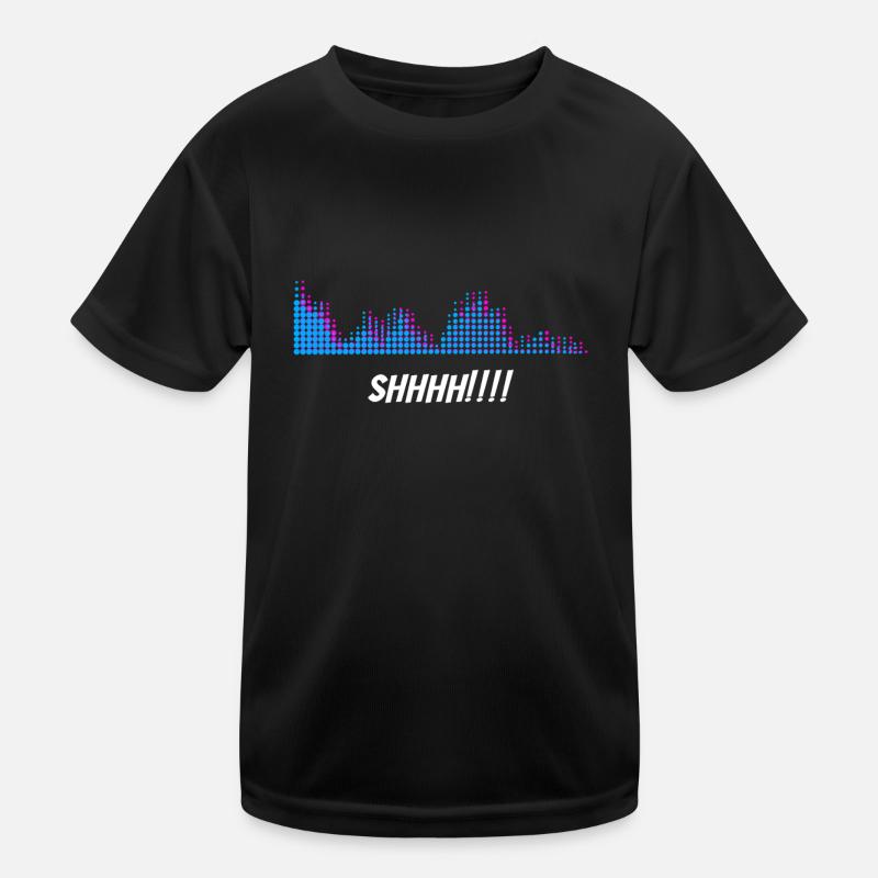 Sound Engineer Shhhh - Kids Functional T-Shirt - black
