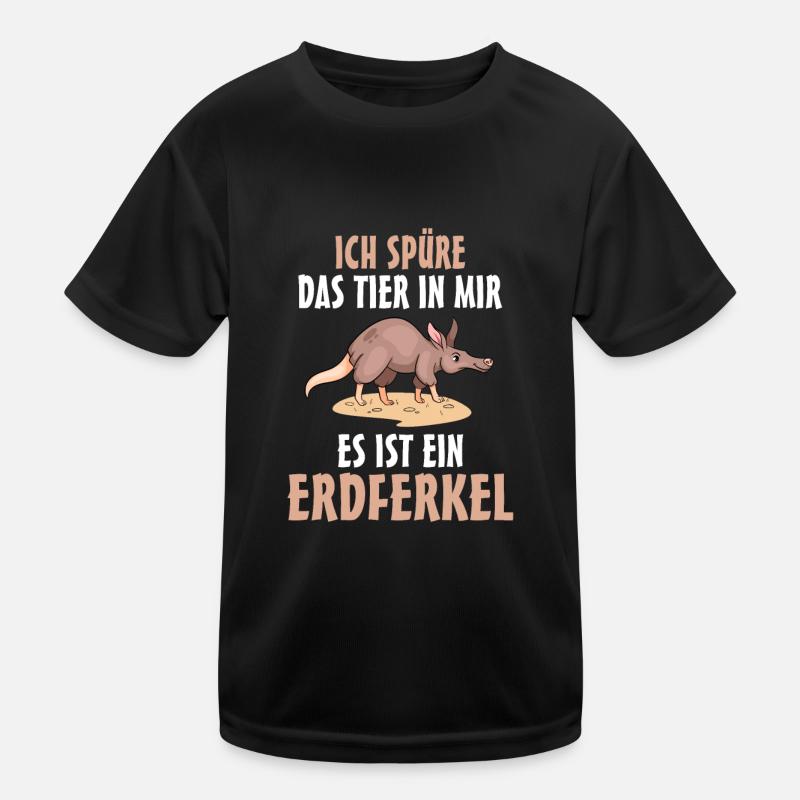 Erdferkel Kinder Funktions-T-Shirt