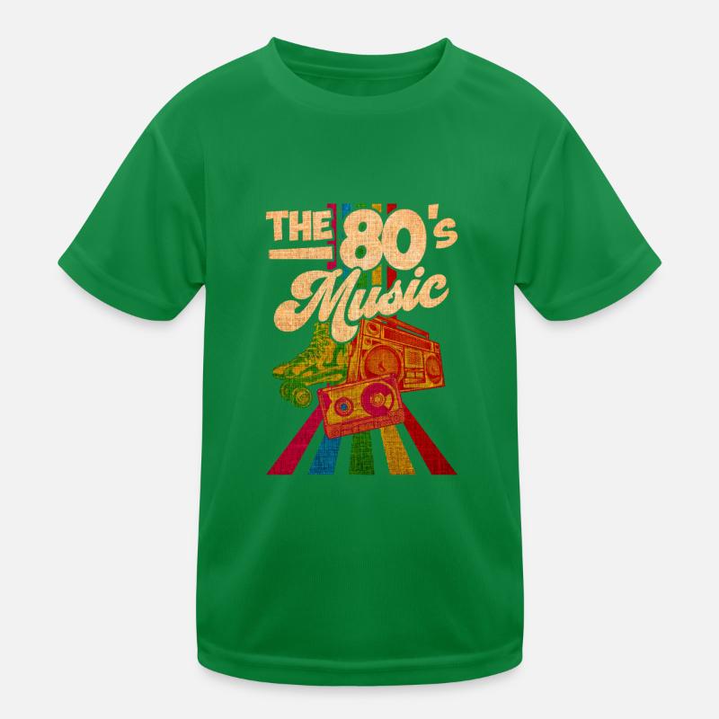 80er Jahre Lied Kinder Funktions-T-Shirt