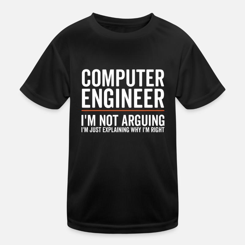 Ich Erkläre Nur - Computeringenieur Kinder Funktions-T-Shirt