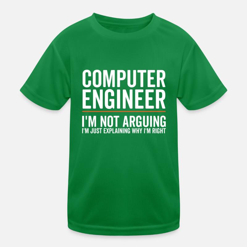 I Explain Only - Computer Engineer Kids Functional T-Shirt