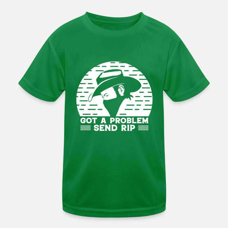 Habe Ein Problem Sende Rip - Cowboy Kinder Funktions-T-Shirt