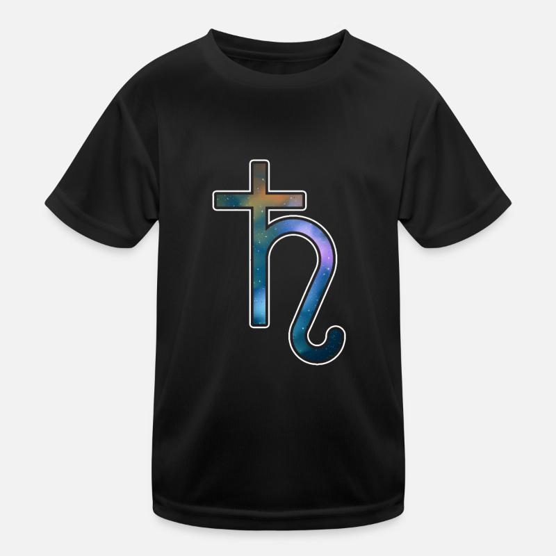 Saturne Signe d’astrologie Espace Système solaire T-shirt sport Enfant