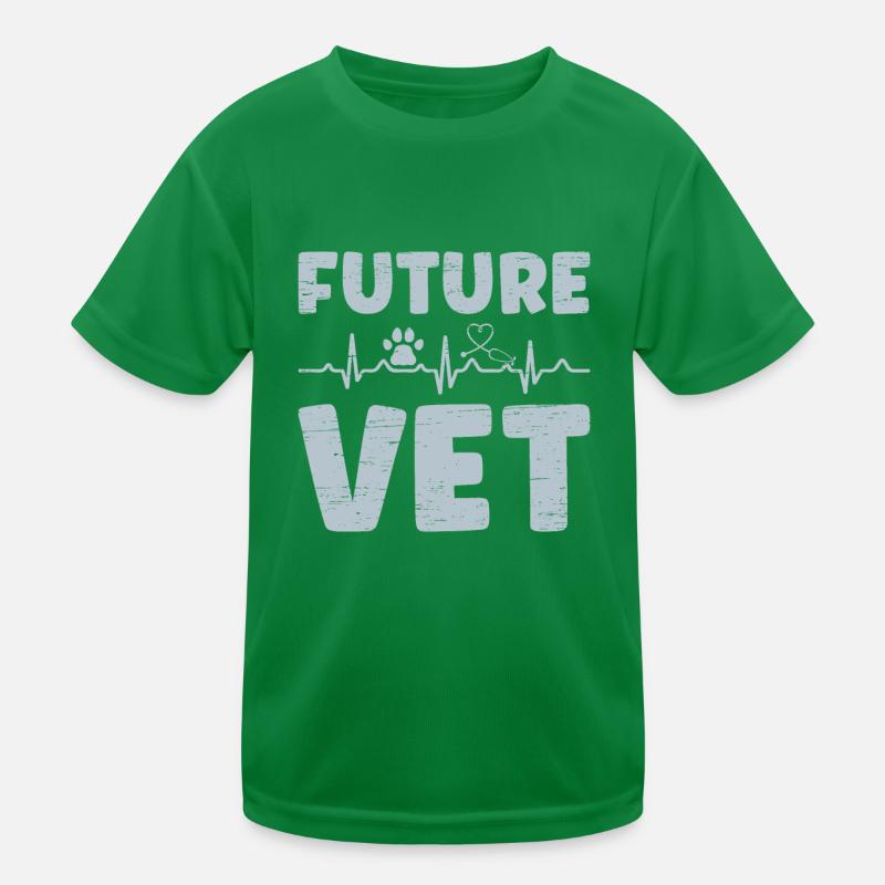 Future Vet for a Veterinarian Vet Tech Kids Functional T-Shirt
