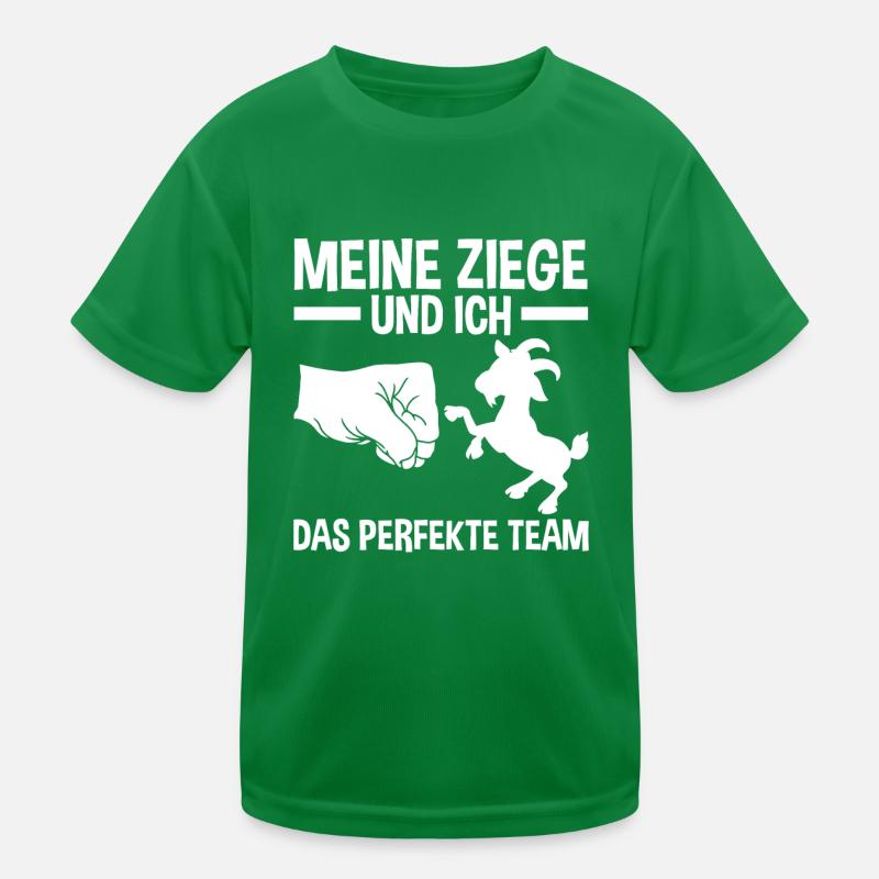 Landwirt Bauer Ziege Ziegen Kinder Funktions-T-Shirt