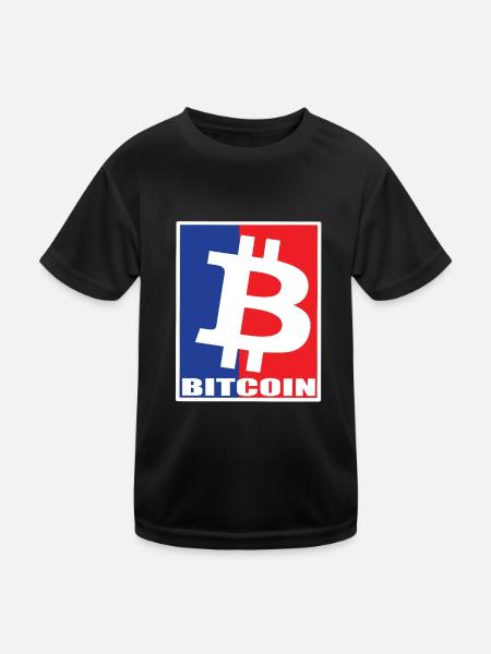 Le Bitcoin - T-shirt sport Enfant - noir - Devant