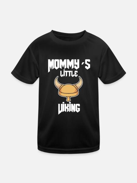 Wikinger Kind Baby - Kinder Funktions-T-Shirt - Schwarz - Vorne