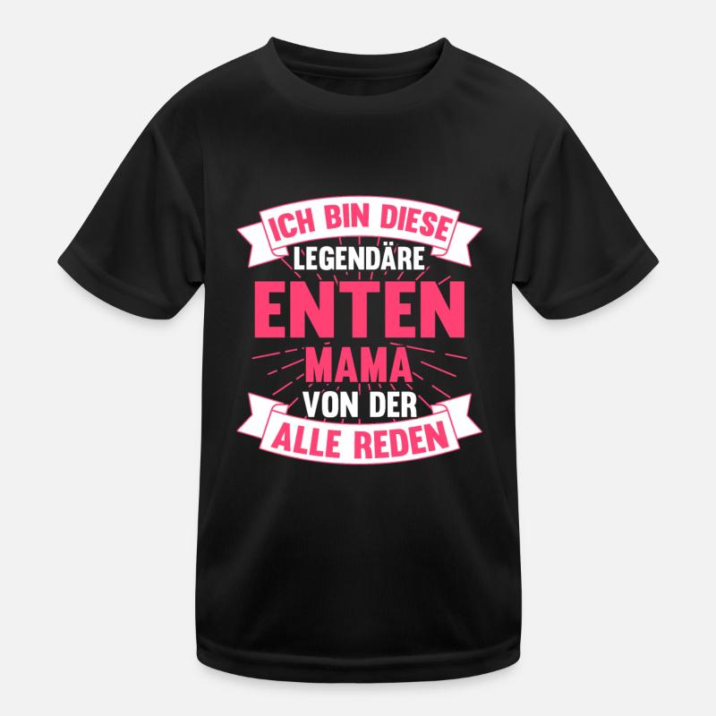 Ente Entenmama Mama Mutter Muttertag Bäuerin Enten Kinder Funktions-T-Shirt