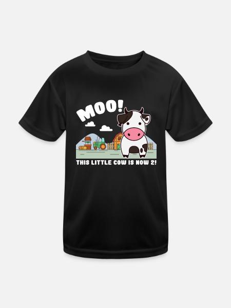 2nd birthday farm 2 Birthday Farm - Kids Functional T-Shirt - black - Front