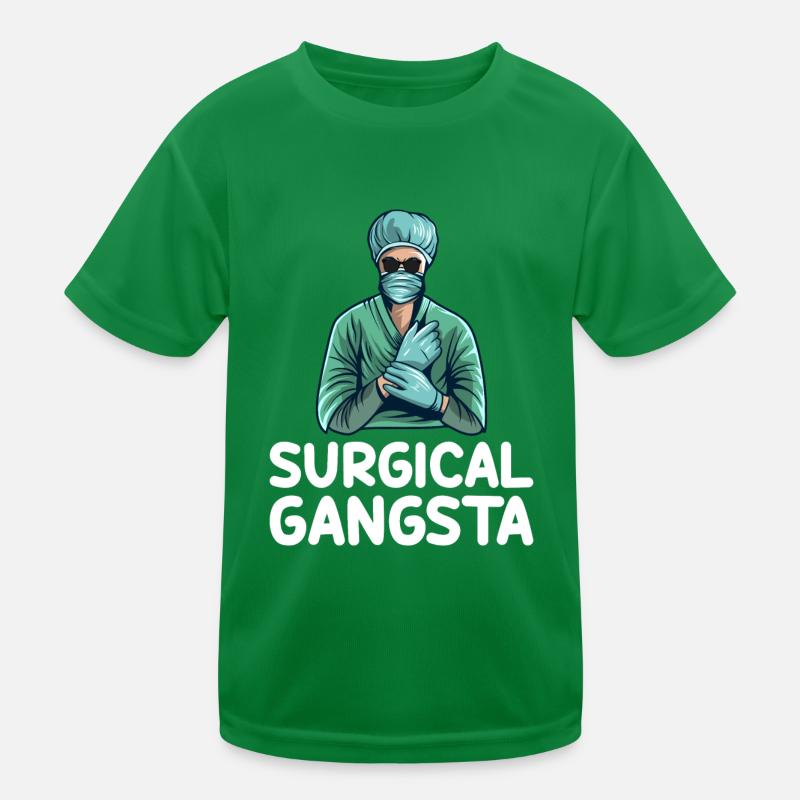 Surgical Gangsta Surgical Technologist Tech Funny Kids Functional T-Shirt
