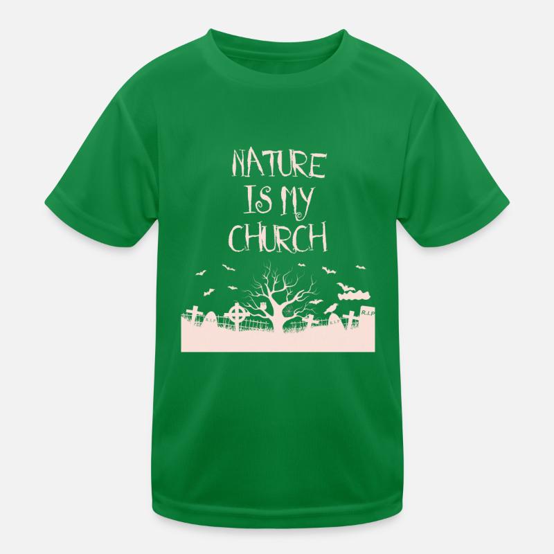 La nature est mon église Satanisme satanique T-shirt sport Enfant