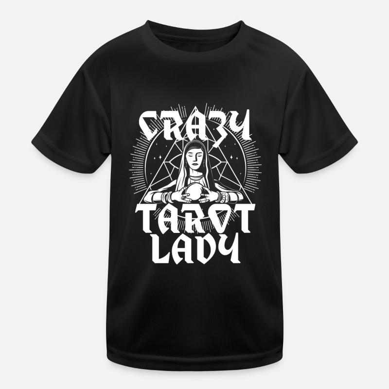 Tarot fou Dame Satanisme Sorcellerie T-shirt sport Enfant