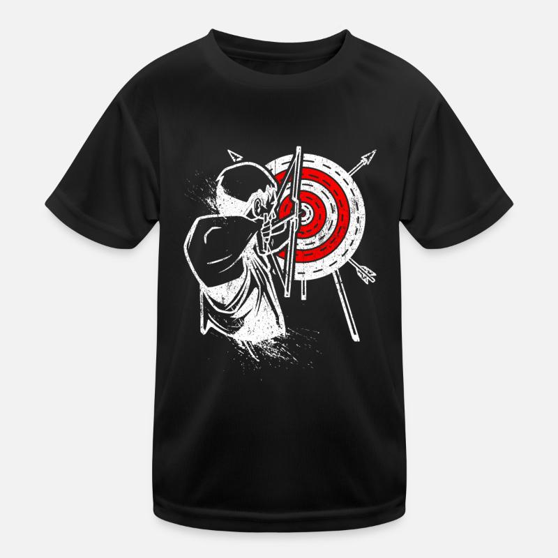 Bogenschütze Recurvebogen Bogenschießen Bogensport Kinder Funktions-T-Shirt