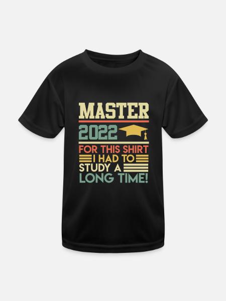 Master apprentissage long Master 2022 - T-shirt sport Enfant - noir - Devant