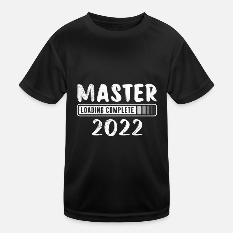 Master 2022 Masterarbeit Master Abschluss Kinder Funktions-T-Shirt