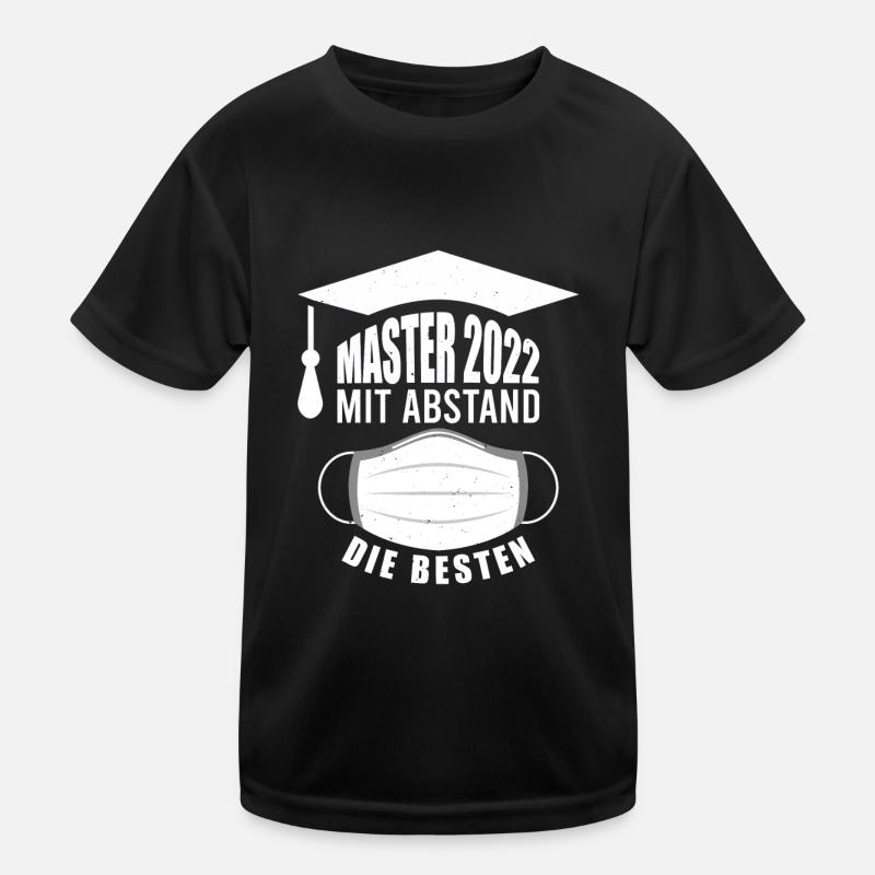 Master Pandemie Master Abschluss 2022 Kinder Funktions-T-Shirt