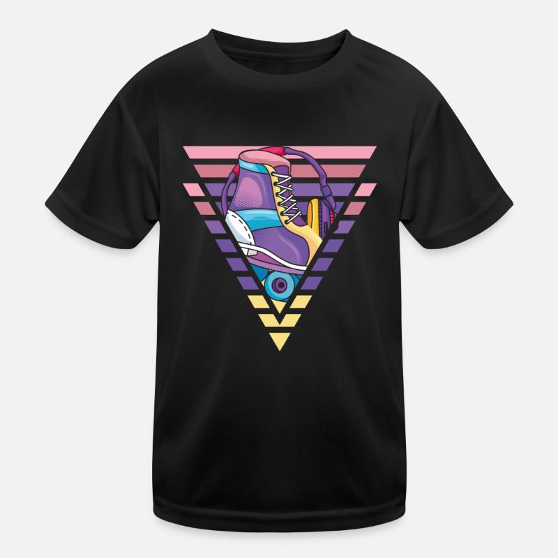 Roller skate, roller skater, skate Kids Functional T-Shirt