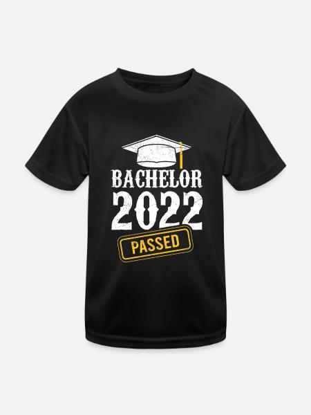 Bachelor 2022 Bachelorabschluss Bachelor - Kinder Funktions-T-Shirt - Schwarz - Vorne