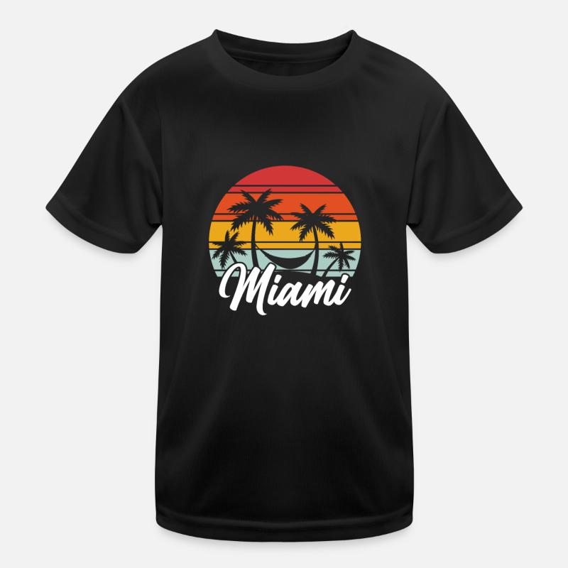Miami Beach Floride T-shirt sport Enfant