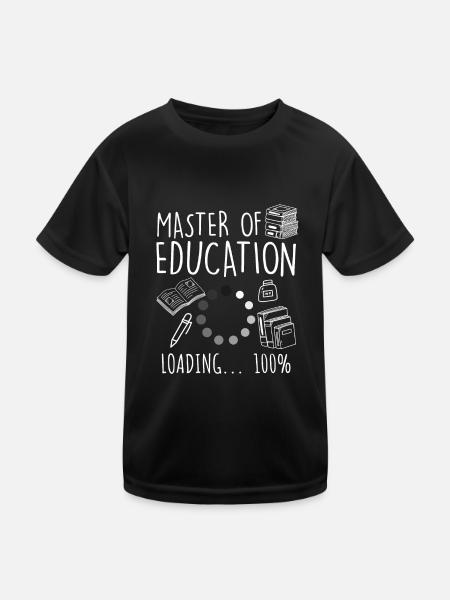 Master of Education Master's Degree - Kids Functional T-Shirt - black - Front