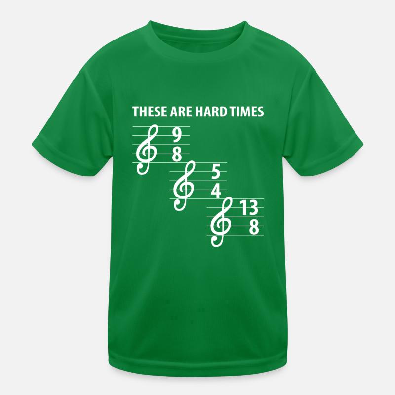 These Are Hard Difficult Times Musik Kinder Funktions-T-Shirt