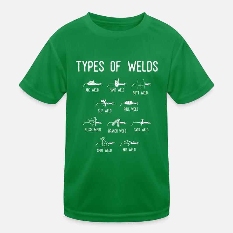 Welders, Weld types Of welds Kids Functional T-Shirt