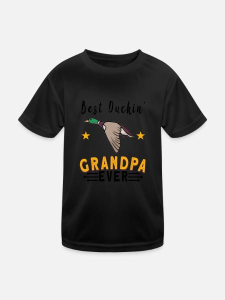 Duckaholic Addicted to Quack Funny Duck Hunting - Kids Functional T-Shirt - black - Front