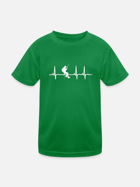 Spéléologie Spéléologie - T-shirt sport Enfant - vert - Devant
